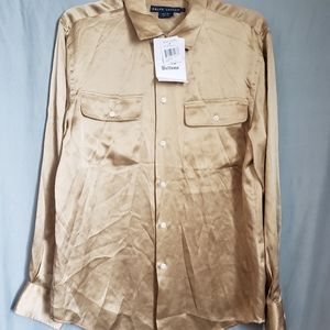 Ralph Lauren Gold blouse Size 12